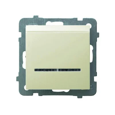 AS Ecru hotelový konektor, bez rámu