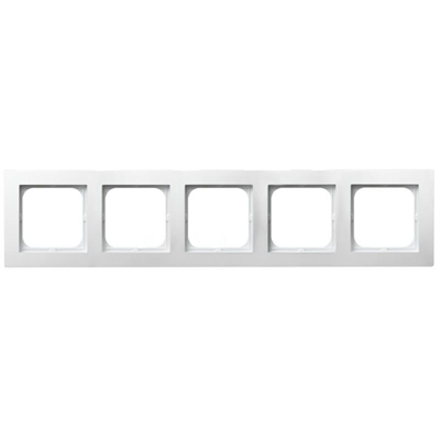 AS Five-gang frame for IP44 switches, white