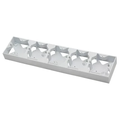 AS Five-gang white wall-mounted installation box