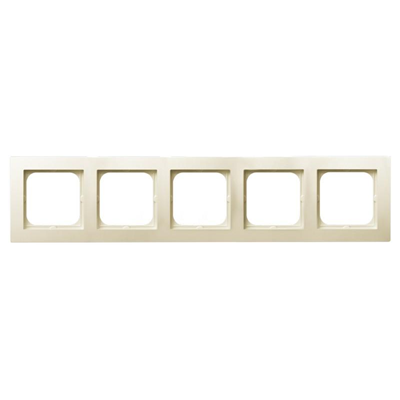 AS Fivefold frame for IP44 ecru switches