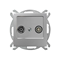 AS Pass-through socket RTV 10-dB silver