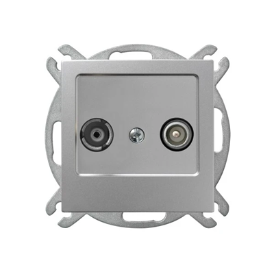 AS Pass-through socket RTV 14-dB silver