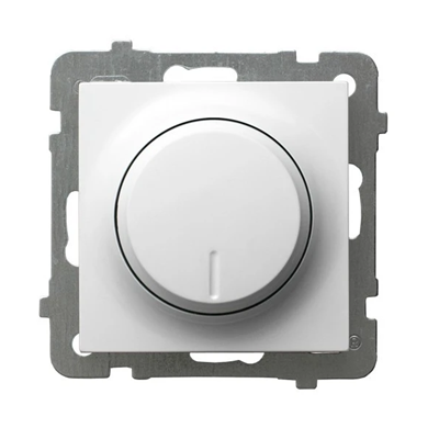 AS Push-turn dimmer for incandescent and other loads, white, without frame