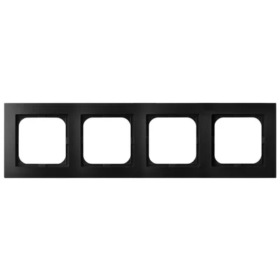 AS Quadruple Frame Black Metallic