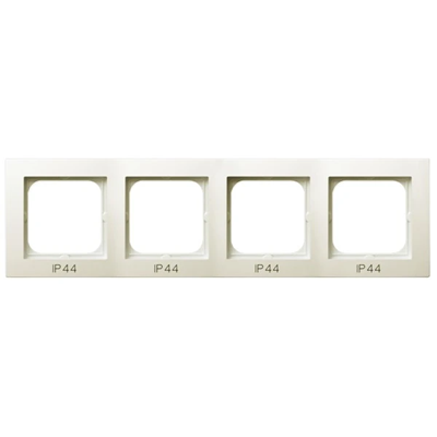 AS Quadruple frame for IP44 ecru switches