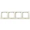 AS Quadruple frame for IP44 ecru switches