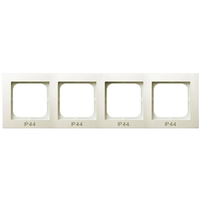 AS Quadruple frame for IP44 ecru switches