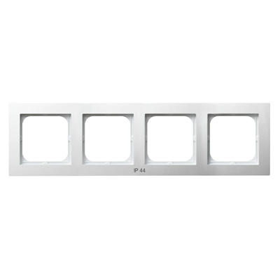 AS Quadruple frame for IP44 switches, white