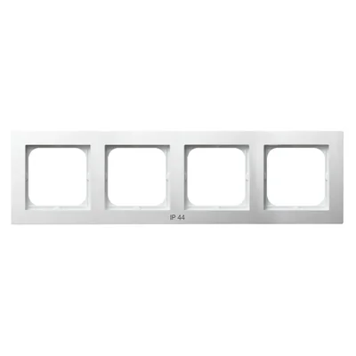AS Quadruple frame for IP44 switches, white