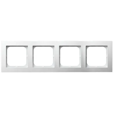 AS Quadruple frame for IP44 switches, white