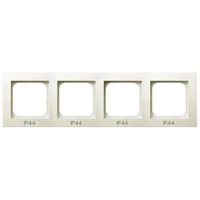 AS Quadruple frame pro IP44 ecru switche