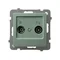 AS RTV pass-through socket 16-dB green matt