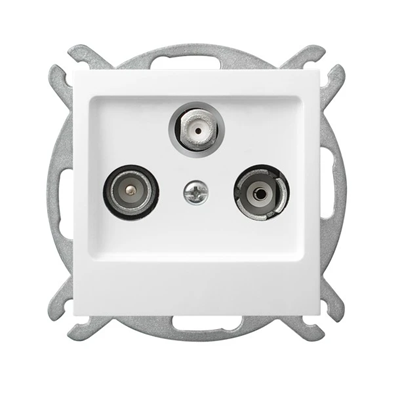 AS RTV-SAT socket white