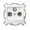 AS RTV-SAT socket white