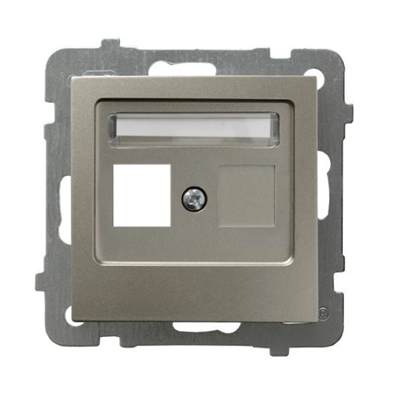 AS Satin light single socket housing