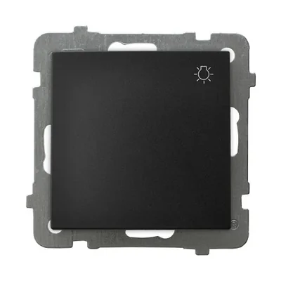 AS Schalter "Licht", schwarz metallic, ohne Rahmen