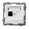 AS Single computer socket housing, white