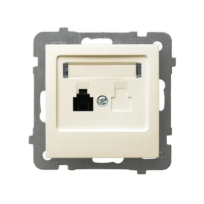 AS Single ecru telephone socket
