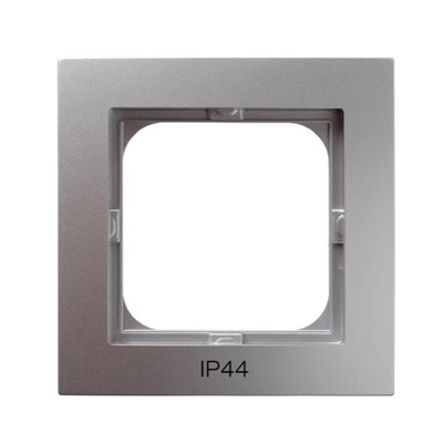 AS Single frame for IP-44 switches, silver