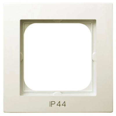 AS Single frame for IP44 ecru switches