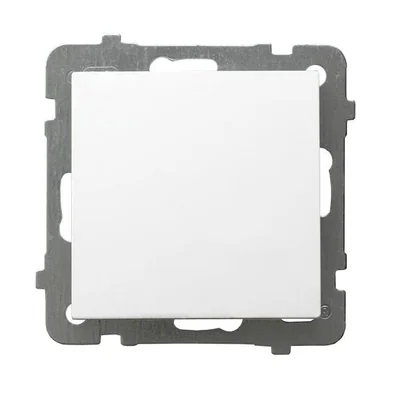 AS Single-pole switch white, frameless