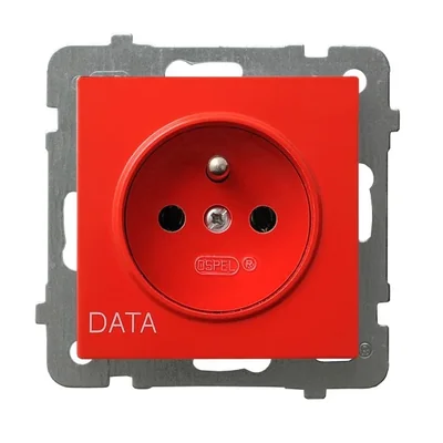 AS Single socket outlet DATA white
