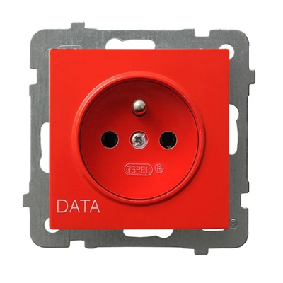 AS Single socket outlet DATA white