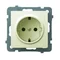 AS Single socket outlet with earthing schko ecru
