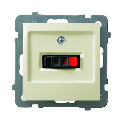 AS Speaker socket, single ecru