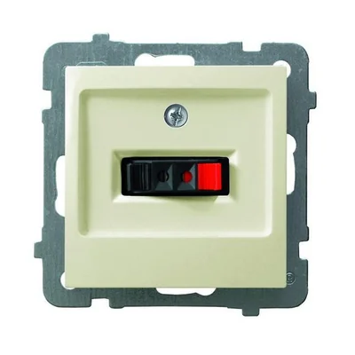 AS Speaker socket, single ecru