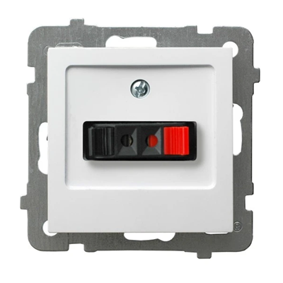 AS Speaker socket, single white