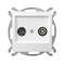 AS Terminal RTV socket ZAK-10 white