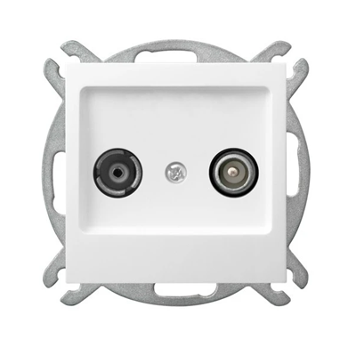 AS Terminal RTV socket ZAK-10 white