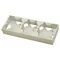 AS Triple ecru wall-mounted installation box