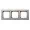 AS Triple frame for IP-44 connectors, cashmere