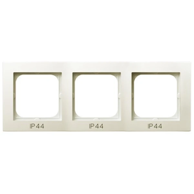 AS Triple frame for IP44 ecru switches