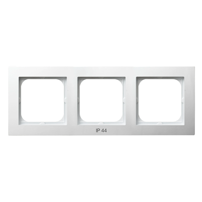 AS Triple frame for IP44 switches, white