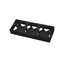 AS Triple wall-mounted installation box, black metallic
