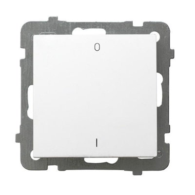 AS Two-pole switch white, frameless