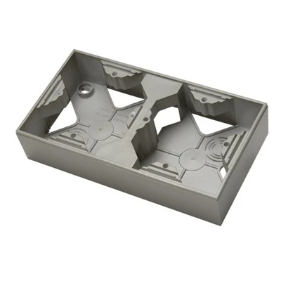 AS Wall-mounted double satin light installation box