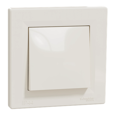 ASFORA 1-pole connector IP44 cream