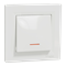 ASFORA 1-pole switch with white backlight