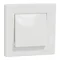 ASFORA 1-pole white pushbutton