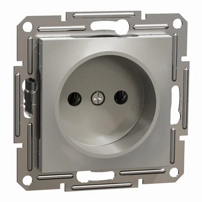 ASFORA 2P single socket without a frame, metallic bronze