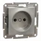 ASFORA 2P single socket without a frame, metallic bronze