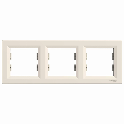 ASFORA 3-fold horizontal cream frame