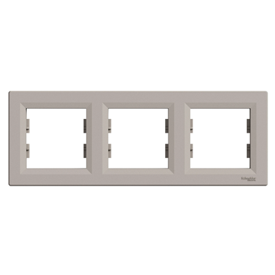 ASFORA 3-fold horizontal frame, metallic bronze