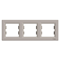 ASFORA 3-fold horizontal frame, metallic bronze