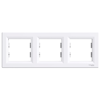 ASFORA 3-fold horizontal white frame