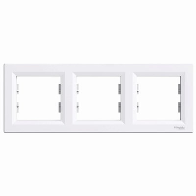 ASFORA 3-fold horizontal white frame